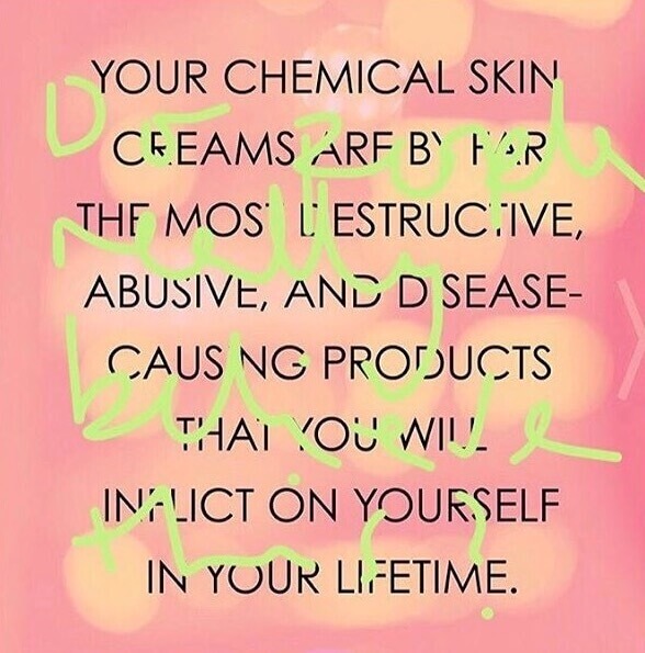 Can Chemical skin creams cause diseases?