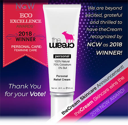 theCream for MEN and PERSONAL Cream are NCW 2018 Award Finalist!