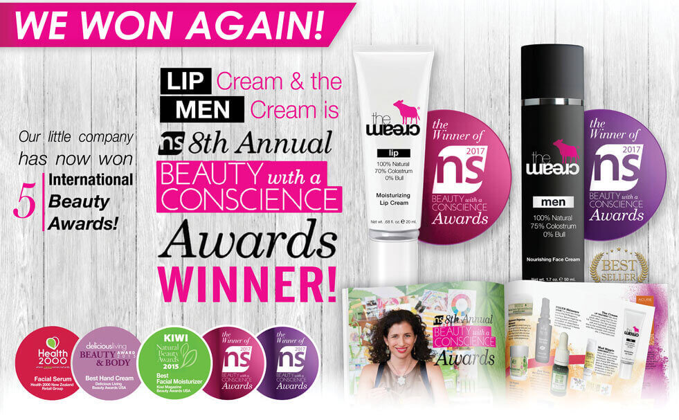 theCream® WINS 2 NEW BEAUTY AWARDS in 2017!