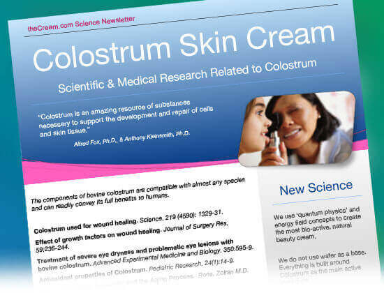 Scientific & Medical Research Related to Colostrum