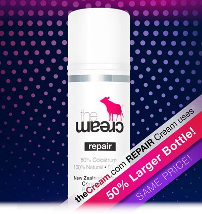 REPAIR cream comes in 50% LARGER BOTTLE for the same price!